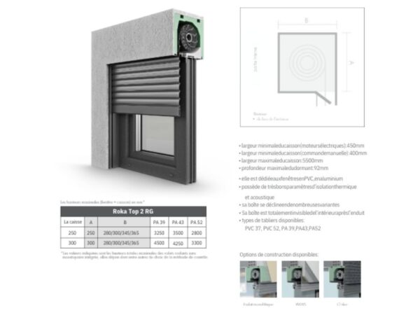 Volets roulants - Stores supérieurs Roka-Top 2 RG