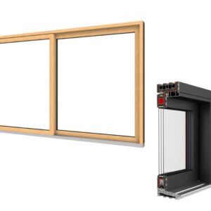 Baie vitrée coulissante PVC - IGLO-HS ALUCOVER