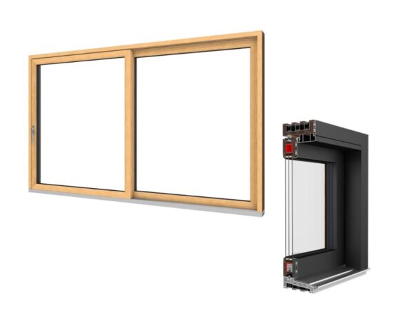 Baie vitrée coulissante PVC - IGLO-HS ALUCOVER